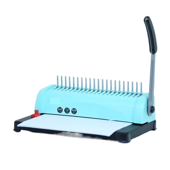 Rubber Ring Clip Punching and Binding Machine, 21 Holes, A3A4 Holes, Edge Banding, Bidding Documents