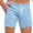 Light Blue, variant on Simua Men's Stretch Ribbed Athletic Shorts | Drawstring Waist Solid Color Casual Gym Workout Running Shorts for All Season Wear