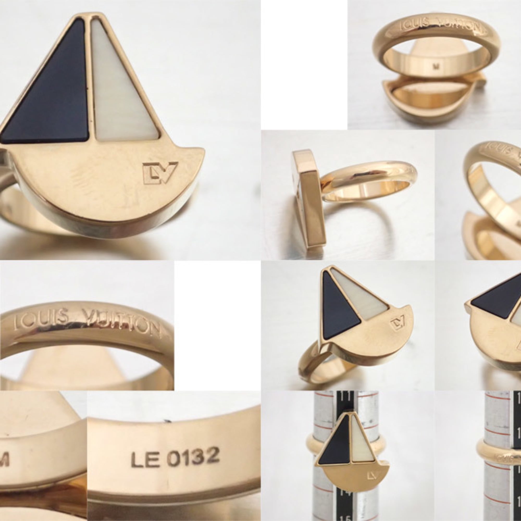 Louis Vuitton, Jewelry, Louis Vuitton Louis Vuitton Ring Berg Rock  Meresin X Metal Brown Gold Women