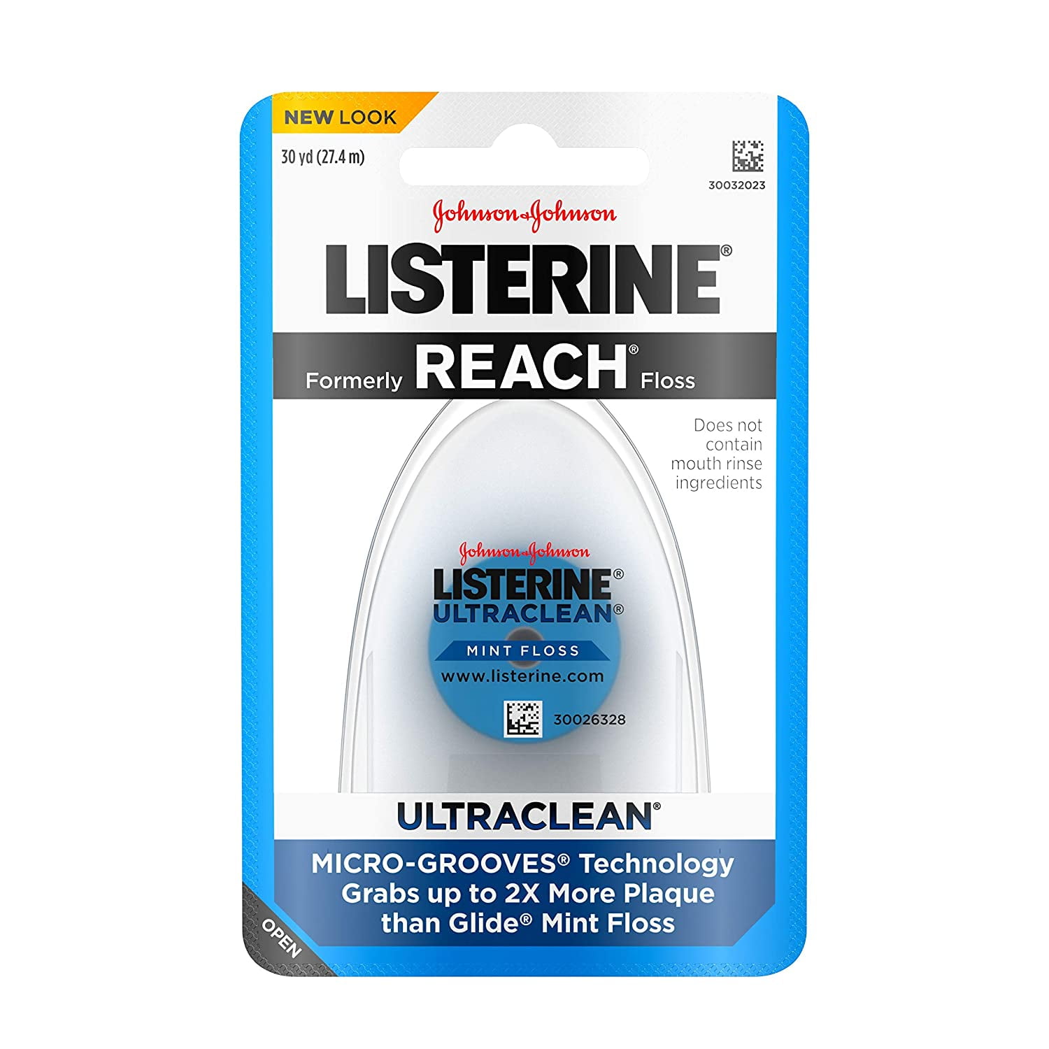 Listerine Ultraclean Dental Floss, Oral Care, MintFlavored, 30 Yards ( Pack of 7), Listerine