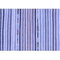 thumbnail image 1 of Ahgly Company Machine Washable Indoor Rectangle Abstract Blue Modern Area Rugs, 2' x 3', 1 of 4