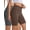Brown+Grey, variant on Rosvigor 2 Pack Women’s Biker Shorts 8" High Waisted Yoga Shorts with Pockets No Front Seam Workout Running Gym Athletic Shorts
