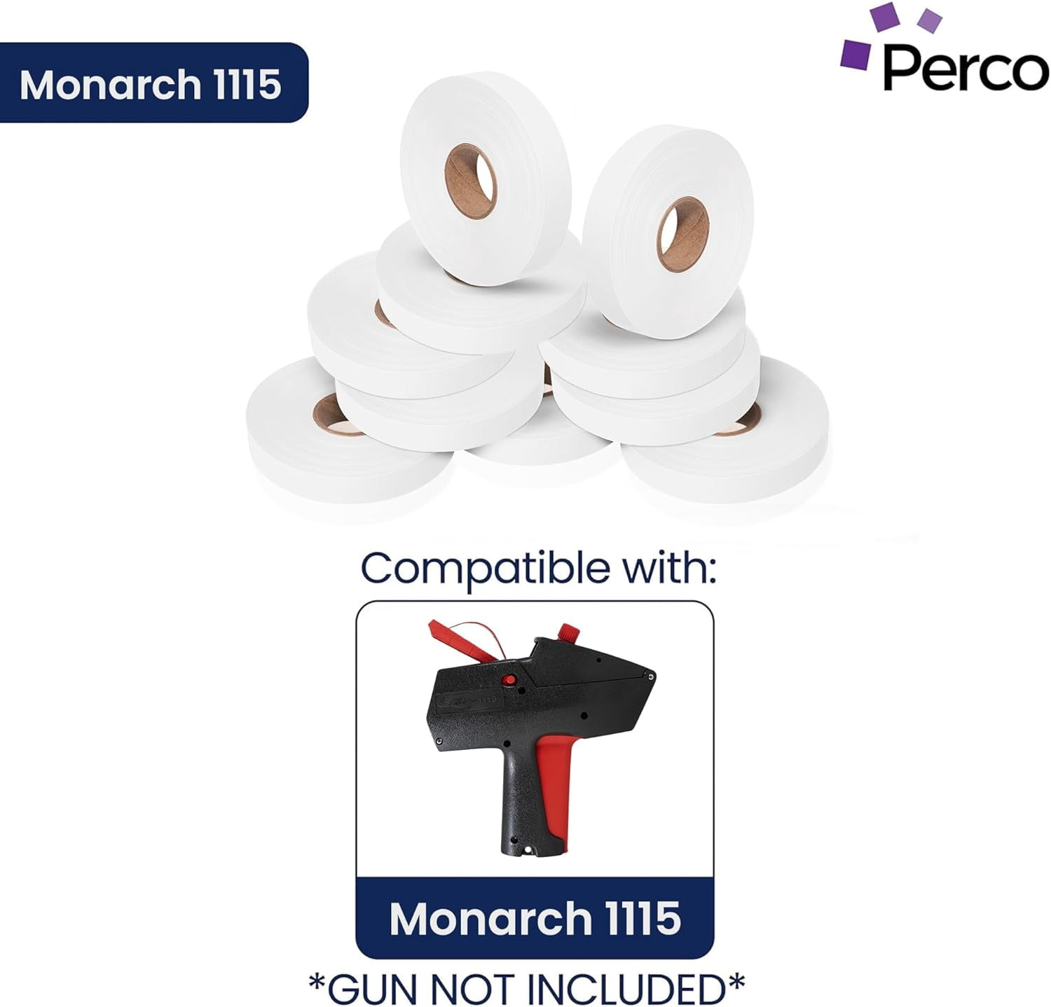 Pricing Labels for Monarch 1115 White - 60,000 labels w/ 40 Rolls Value Pack, 4 Sleeves - Made in USA