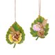 thumbnail image 2 of Colorful Leaf Pendant Two-Piece Set Outdoor Balcony Home Green Bonsai Resin Crafts Pendant, 2 of 7