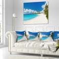 thumbnail image 3 of Designart Caribbean Beach Panorama - Landscape Photo Throw Pillow - 18x18, 3 of 5