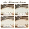 thumbnail image 7 of ODIKA 6'x9' Washable Area Rug Easy Care, Non-Shedding, Carpetas Vintage Tan Botanical Vine Scroll Faded Decorative Para for Queen Size Bedroom Under Bed Master Suite, 7 of 7