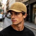 thumbnail image 2 of XIAOCHA Solid Baseball Cap for Men Adjustable Outdoor Farm Dad Hat Snapback Hat,Khaki, 2 of 7