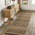 thumbnail image 7 of Surya Santa Barbara SBB-2313 30x96" Runner Global Fabric Area Rug in Tan/Black, 7 of 7