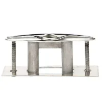 ISURE MARINE Stainless Steel Pull-UP Flush Mount Boat Cleat 5 Inch Retractable Low-Profile Mooring Rope Cleat