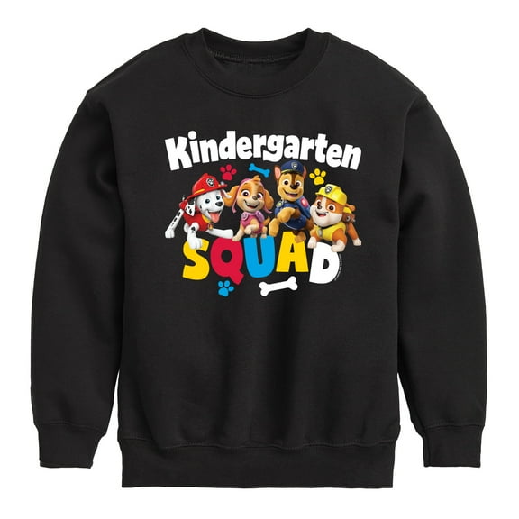 Paw Patrol - Squad Kindergarten - Toddler & Youth Crewneck Fleece Sweatshirt