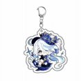 thumbnail image 4 of New Characters Game Periphery Acrylic Keychain Neuvillette Furina Wriothesley Clorinde Figures Key Chain Ring Cosplay Props Gift, 4 of 5