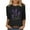 Black, variant on SHE IS Womens 3/4 Sleeve Tops, Long Sleeve T Shirts for Women Cotton Womens Tops 2025 Trendy Long Sleeve Blouses for Women Black Basic Oversized Cropped Tees for Women