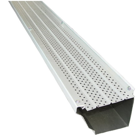 FlexxPoint 30 Year Gutter Cover System, White Residential 5" Gutter Guards, 5100ft