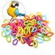 thumbnail image 4 of Eslabones De Cadena De Loro Juguetes De Eslabones De Cadena De Ganchos C-Clips Para Mascota Pequeña De Rata ANGGREK Mascotas, 4 of 8