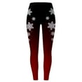 thumbnail image 3 of NIEWTR Womens Funny Printed Christmas Leggings High Waist Stretchy Slim Fit Xmas Tights(,L), 3 of 5