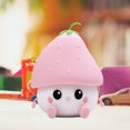 thumbnail image 3 of Luz nocturna rosa para niños, bonita lámpara de silicona con fresas para bebés y niños pequeños, luz nocturna de frutas para niños y niñas, 3 of 7