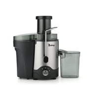 ZOKOP ALW-J01 120V 600W 75MM Large Caliber 600ML Juice Cup 1000ML Slag Cup Third Gear Electric Juicer Stainless Steel Black
