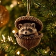 thumbnail image 5 of Forest Animal Acorn Ornaments 2026, Sleeping Squirrel Snuggled in Acorn Shell Ornament 2026 – 3D Resin Cottagecore Tree Decor, Small Christmas Gift, 5 of 8