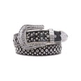 thumbnail image 1 of Ladies Rhinestone Studs Croco Print Leather Belt, 1 of 1
