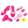 Trendy Beauty Pretend Play Toy Fashion Beauty Playset w/ Working Hair Dryer, Assorted Hair & Beauty Accessories