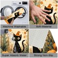 thumbnail image 6 of 1pc Halloween Black Cat in Forest Absorbent Non-Slip Bathroom Thickened Flannel Rug Decor,Soft,Quick Drying,Suitable For Indoor/outdoor Use,Bathrooms,Bedrooms,Kitchens,Terrace,Laundry Rooms,16"x24", 6 of 9