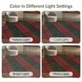 thumbnail image 7 of ODIKA 3'x5' Dark Red Geometric Tartan Dress Washable Area Rug Modern Diagonal Stripe With Bold Graphic Design for Hallway, Laundry Room, Non-Slip, Flatweave, Easy Care, 7 of 7