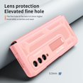 thumbnail image 3 of MonsDirect for 7.6 inch Samsung Galaxy Z Fold 4 5G 2022 Case, Anti-Fall Shockproof Hard PC Back Shell with Kickstand, Shell Membrane Integrated & Soft TPU Retractable Hinge for Galaxy Z Fold 4, Pink, 3 of 7