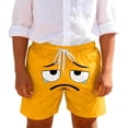 thumbnail image 2 of LIIPEE Girls Shorts Casual Elastic Waist Pockets Cartoon Graphic Printed Shorts Summer Comfortable Breathable Soft Daily Cute Shorts Lightweight Beach Shorts,Orange,2-3 Years, 2 of 7