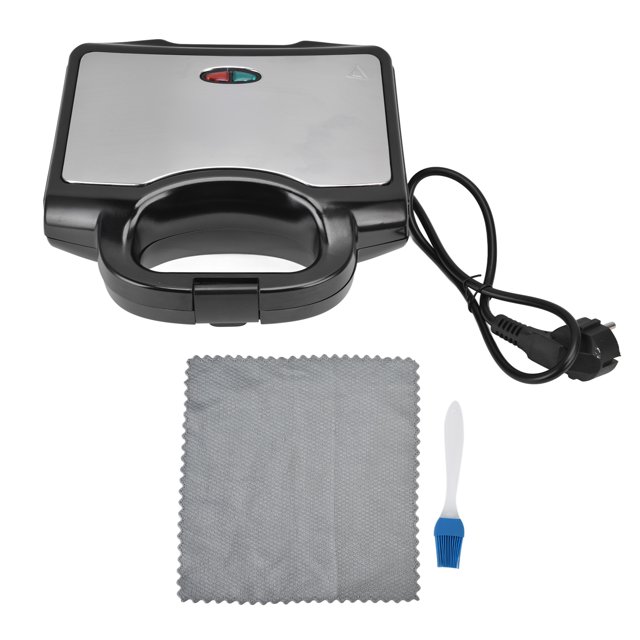 Máquina para hacer Panini de doble cara, 750W, prensa Panini, parrilla, máquina de desayuno para carne, enchufe europeo de 220-240V