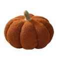 thumbnail image 2 of Halloween Indoor - Pumpkin Shaped Throw Pillow, 8x5 Inch Fall Decorative Cushion for Sofa Office, Halloween Thanksgiving Home Decor Gift(Brown), 2 of 8