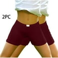 thumbnail image 2 of AJTQTH 2-Pack Summer Shorts for Girls Solid Color Breathable Comfy Short Pants Elastic-Waisted Casual Strectchy Slim Shorts for Sport Home Outdoor Occasions with Appliques 10-12 Years, 2 of 5