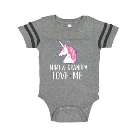 

Inktastic Mimi and Grandpa Love Me Unicorn Gift Baby Girl Bodysuit