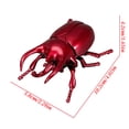 thumbnail image 3 of Qjidjing Realistic Beetle, with Interactive Head Tail Movement Mechanical Insect Models for Adults Playing Indoor Outdoor, Tricky Gifts, 3 of 8