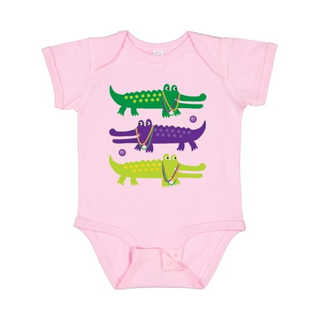 

Inktastic Mardi Gras Holiday Alligators Gift Baby Boy or Baby Girl Bodysuit