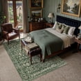 thumbnail image 5 of BERTHMEER 8'x10' Area Rugs for Living Room Large Vintage Green Carpets for Bedroom Office Machine Washable Farmhouse Dining Room Oriental Rugs Non Slip Traditional Distressed Rugs, 5 of 8