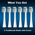 thumbnail image 5 of 6 Pack Toothbrush Replacement Heads Compatible with WaterPik Sonic Fusion 2.0 Flossing, 5 of 5
