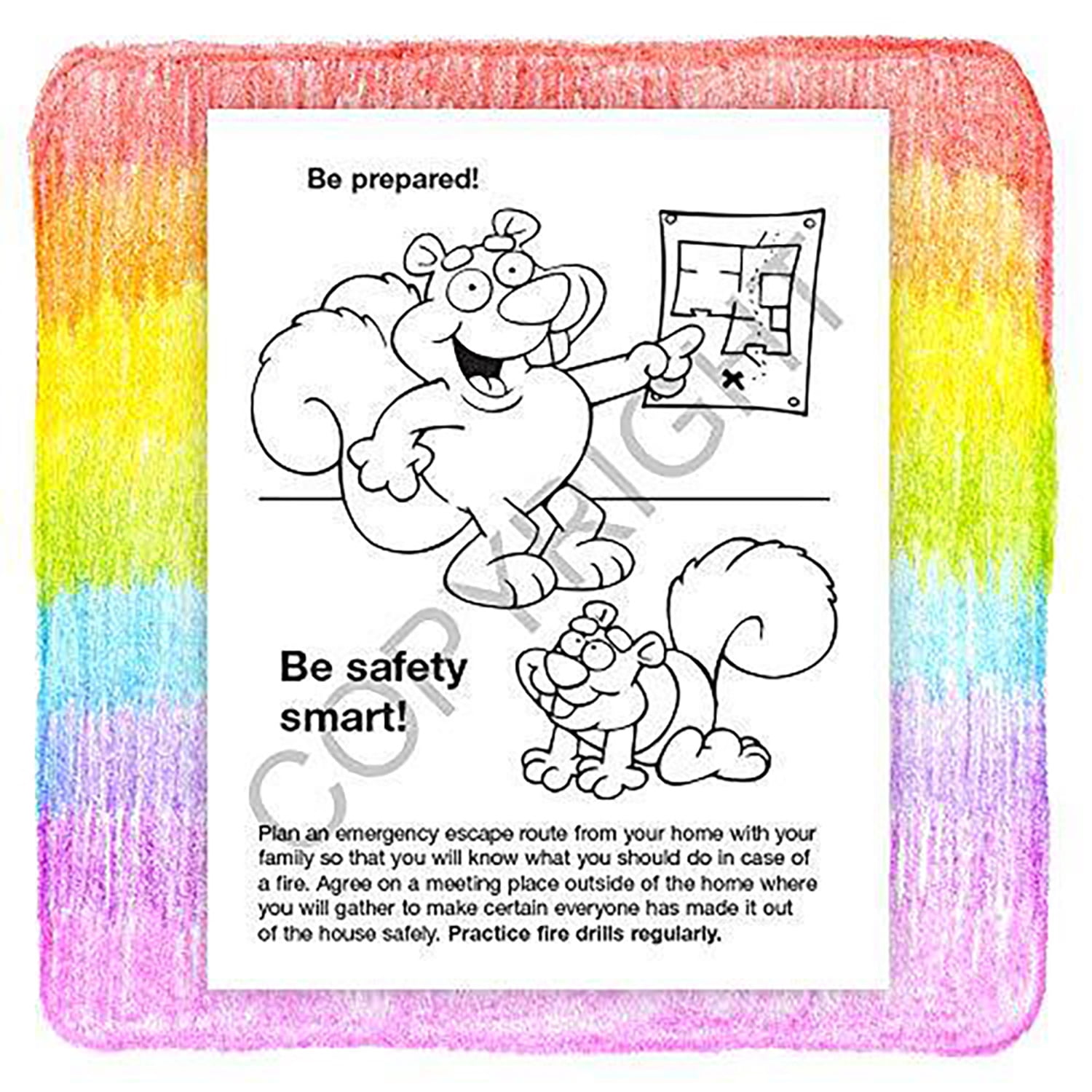 25 Pack - A Trip to The Fire Station Kid's Educational Coloring & Activity Books