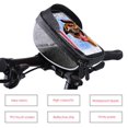 thumbnail image 2 of Bicycle Frame Bags, Waterproof Bicycle Top Tube Pouch, Touchscreen Bicycle Handbar Front Frame Bag, Phone Holder Bracket With Sun Visor For Smartphone Under 6 Inches, 2 of 7