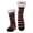 A-Black155, variant on Yuanlong Socks Women And Men Fuzzy Lined Ripple Striped Thick Knit Slipper Socks For Cold Weather Thermal Soft Tube Socks30