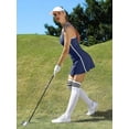thumbnail image 6 of Women Tennis Dress with Built-in Bra and Pockets Shorts Racerback Athletic Dresses, 6 of 8