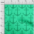 thumbnail image 2 of oneOone Cotton Cambric Green Fabric Nautical Fabric For Sewing Printed Craft Fabric By The Yard 56 Inch Wide, 2 of 4