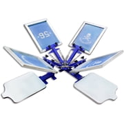 4 Color 2 Station Screen Printing Press Machine Fixed Board Rotating Silk Screen Printer