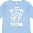 thumbnail image 4 of Inktastic Tractor Woman Girls Long Sleeve Toddler T-Shirt, 4 of 5