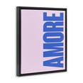 thumbnail image 4 of Stupell Industries Blue & Pink Amor Text & Numbers Painting Black Floater Framed Canvas Art Print Wall Art, 17 x 21, 4 of 10
