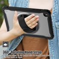 thumbnail image 5 of Case For Samsung Galaxy Tab A11+ 2025 / Galaxy Tab A9+2023 Handle Protective Cover 360° Rotating Ring Stand, Shockproof Dropproof Case For Kids Kickstand & Adjustable Shoulder Strap,Transparent, 5 of 10
