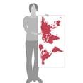 thumbnail image 3 of World Map Wall Art Earth Atlas Decal Sticker, 3 of 4