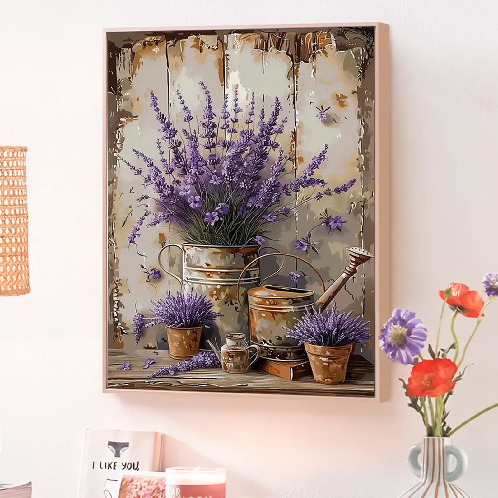 JYLMOOD Paint by Numbers for Adults Kits, DIY Easy Painting by Numbers for Gift Home Wall Decoration 16x20in without Frame