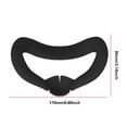 thumbnail image 3 of Yibooy Silicone Mask Face Pad Lightproof Face Cover Pad for Meta Quest 3 (Black), 3 of 6