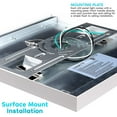 thumbnail image 5 of Luxrite 1x1 FT LED Panel Flush Mount Lights, 18W Edge-Lit, 5 Color Selectable, 1500 Lumens, Damp Rated, UL Listed, 5 of 7
