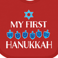 thumbnail image 4 of Inktastic My 1st Hanukkah Dreidels in Blue with Star of David Boys or Girls Baby Bib, 4 of 4